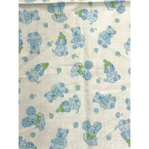 Little Blue Animals, Fabric Panel, White Base, Sewing Supply, ~ 250213-WH 307